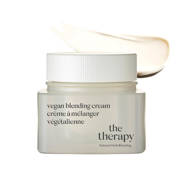 The Face Shop The Therapy Vegan Blending Cream | Organic Vegan Anti-aging Face Moisturizer | Elasticity Improvement,Skin-Friendly,2-in-1 Gel & Cream | Eco-Friendly,Refillable,K-Beauty
